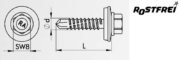 REFABO Plus RP-r-3H-5,5x - Bimetall A2