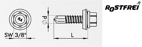 REFABO Plus RP-K-6,3x - Bimetall A2