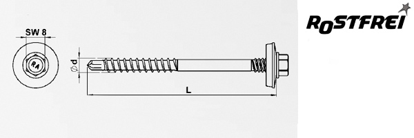 REFABO Plus RP-r-P- 6,0x - Bimetall A2
