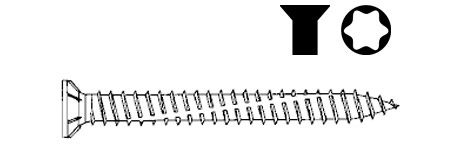 Turboschraube Uni (Senkkopf)