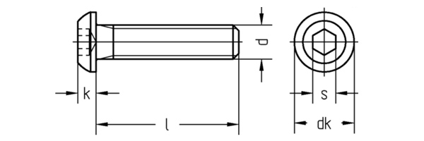 Linsenschraube ISO 7380 - Verzinkt